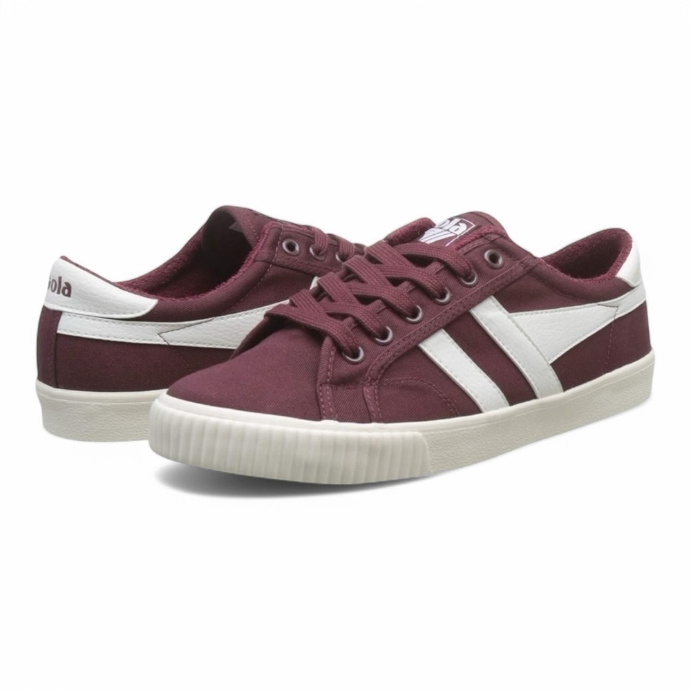Gola Tennis Mark Cox Sneakers in Burgundy/Off White NWOB